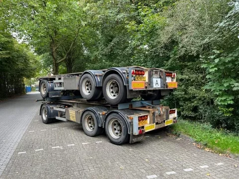 Burg - 2 STUKS CONTAINER AANHANGWAGEN - LANDBOUW/EXPORT - BANDEN 70%!